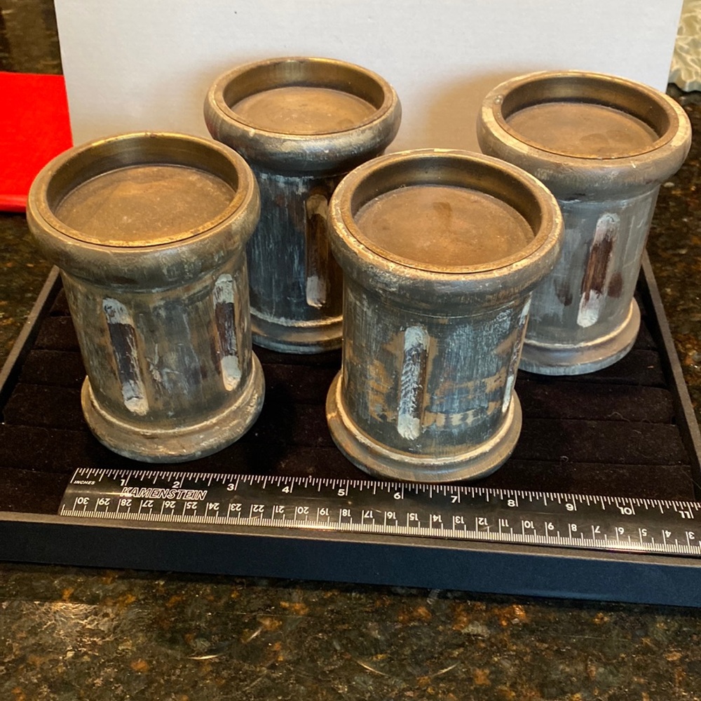 NWOT Set of 4 Pedestal Votive Candle Holders